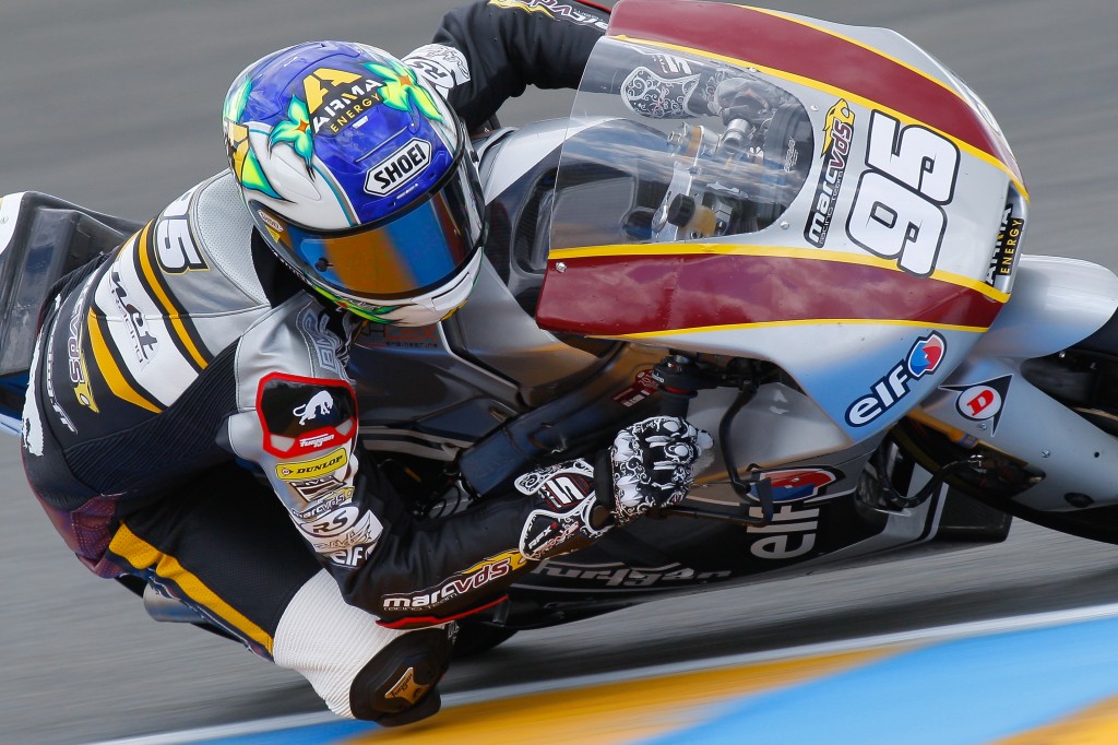 Jules Danilo lors du GP de France 2013, au Mans, portant les couleurs du Team Marc VDS. (Photo : 