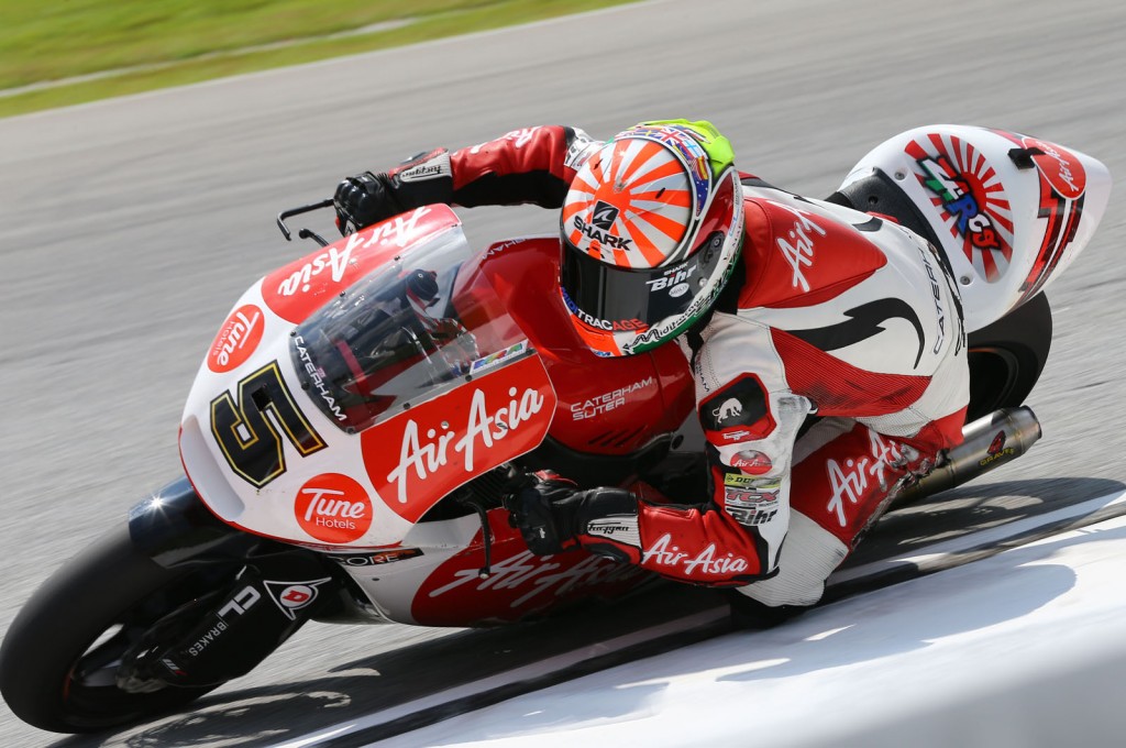 Devant en FP1, Johann Zarco s'élancera finalement depuis la 8ème position demain. (Photo : Caterham)