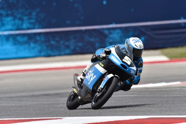 Romano Fenati a dominé la course Moto3 à Austin. (Photo : SKY VR46)